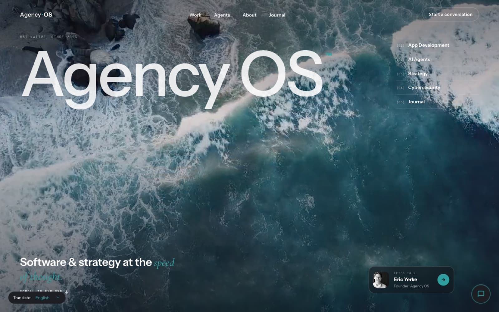 Agency OS homepage